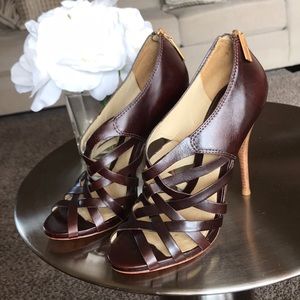 L.A.M.B BROWN HEELS